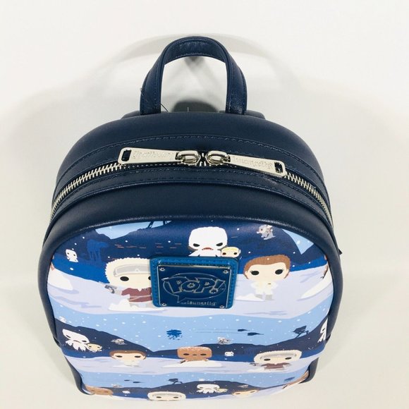 Loungefly Star Wars Hans Solo Princess Leia On Hoth Mini Backpack Exclusive main image 6
